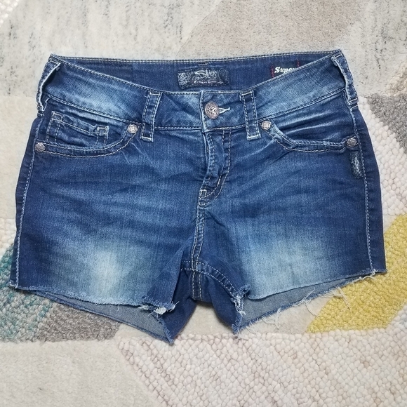 Silver Suki Jean Shorts 29 - Picture 1 of 5